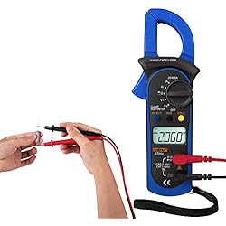 Pince Ampèremétrique Numérique, KKmoon Pince Multimètre Numérique 4000 Compte Pince Ampèremètres Transistor Condensateur Testeur Test De Puissance Automobile Tension AC/DC Testeur De Courant