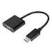 Produktbild HDMI Stecker zu VGA Buchse Adapter 15cm Konverter Videokabel Schwarz TB 4577