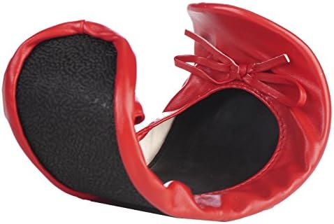 Ladies 1 Pair Rollasole Red Rollable After Party Shoes to Keep in Your Handbag