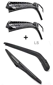 LAKSHMINARAYAN SALES Frameless Wiper + Rear Wiper ARM with Blade Compatible with FORTUNER Set of 4