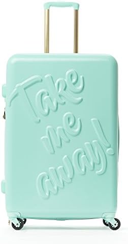 Concept One Luggage Women's Macbeth Take Me Away 29in Rolling Luggage Suitcase, Mint