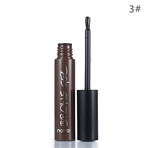 NOVO Waterproof Long-last Peel Off Dye Eyebrow Gel Tattoo Tint Eye Brow Gray Black