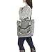Lassig Green Label Mix 'n Match Diaper Bag Shoulder Bag Handbag Tote-Bag includes Matching Insulated Bottle Holder, wipeable Changing Mat, Stroller Hooks and lots of compartments, has different Colored Straps to Change Length of Bag, Anthracite