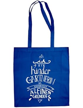 Geschenk für Kindergärtnerin - Ich bin Kindergärtnerin - Jutebeutel - von SHIRT DEPARTMENT