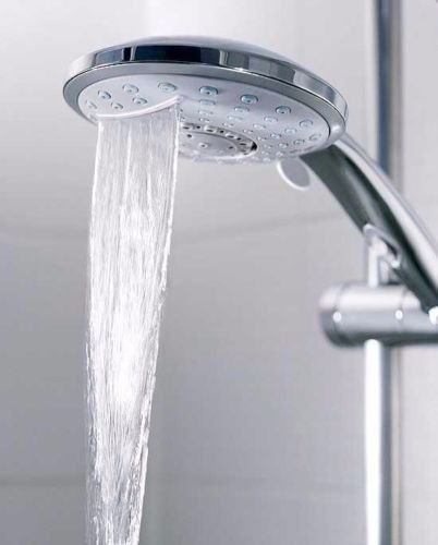 XXL Wellness Handbrause Wasserfall Multifunktions-Duschkopf mit Schwallstrahl weiß - 4