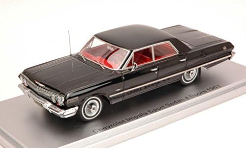 KESS MODEL KS43027000 CHEVROLET IMPALA SPORT SEDAN 4 DOORS 1963 BLACK 1:43