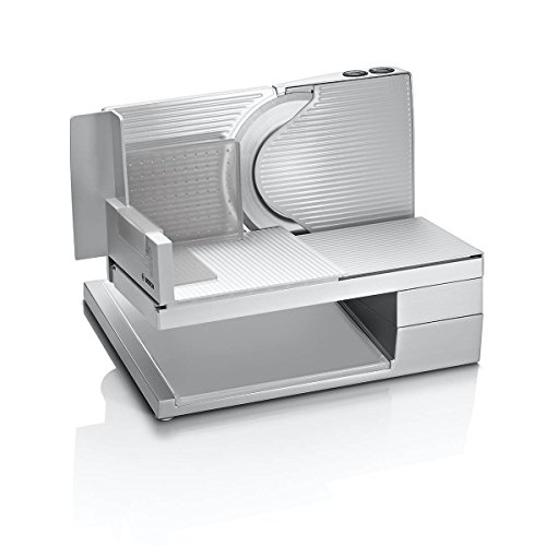 Bosch MAS9454M Allesschneider 2-in-1 MultiCut Messer aus Edelstahl, großer Metallschlitten, 140 W, silber / metallic - 3