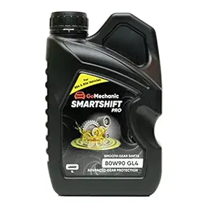 GoMechanic Smartshift Pro 80W90 GL 4 High Quality Longer Protection Better Lubrication Gear Oil for Passenger & Commercial Cars, 1L