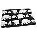 Produktbild Line Of Polar Bears In Black Baby Portable Reusable Changing Pad Mat 19.7x 27.5 inch