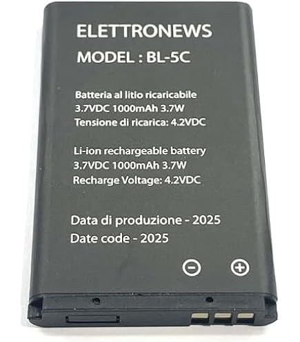 Vhbw Batteria Compatibile Con G-Shot G512, G515 Smartphone Cellulare 700mah 3 7v Li Ion 85672003