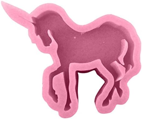 Nicholco Unicorn Horse Cake Chocolate Silicone Mold Fondant Sugarcraft Baking Mold Tool (Pink)