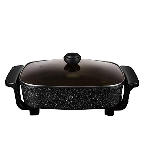 Preisvergleich Produktbild SJZC Pfännchen Grill antihaftbeschichtet wärmeisolierten Partygril Naturgrillstein Stufenlos regelbarer Thermostat