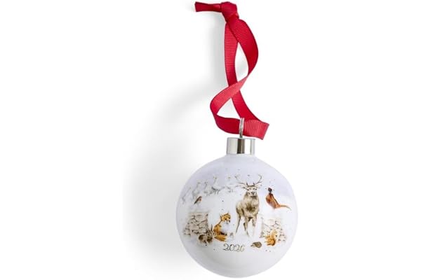 Royal Worcester Wrendale design snö plats som hem keramisk kula begränsad utgåva 2026