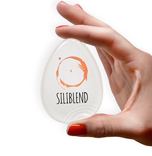 SILIBLEND © DER ORIGINAL PREMIUM SILIKON BLENDER VON IMPERIO | Perfekt zum Auftragen von Make Up & Foundation | 100% Silikon - Super hygienischer Silikon Sponge | Make Up Silikon Blender | Make up Schwamm Silikon