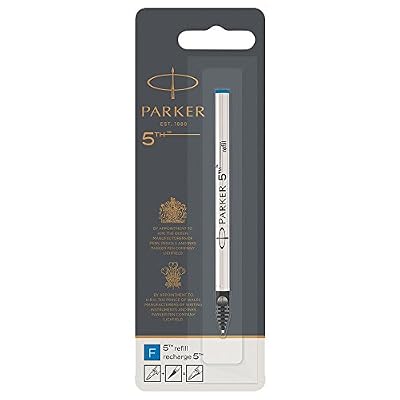 Parker 1950275 Recharge pour Stylo 5TH Pointe Fine Bleu