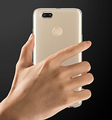 XiaoMi Mi 5X Funda - SMTR Estuche de silicona cubierta Slim TPU Cover Funda para XiaoMi Mi 5X  transparente