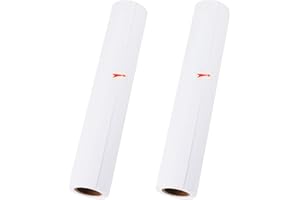 ZEONHEI 2 Rolls 22.5cm x 10m Art and Craft Paper Roll, White Drawing Paper Roll, Painting Sketching Paper, Easel Paper Roll for Crafts