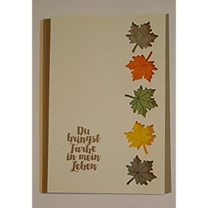Grußkarte Herbstfarben (Stampin up)