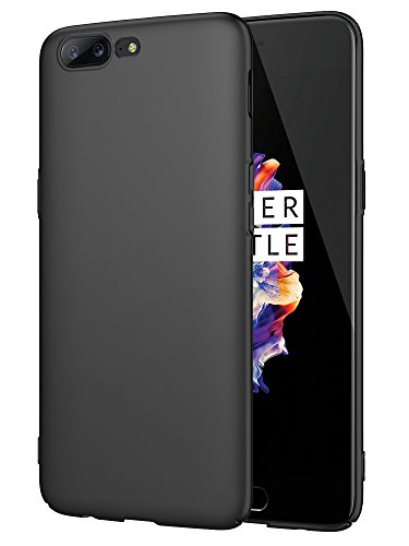 EIISSION OnePlus 5 5 5 Funda Ultra ligero Suave mate sedoso pintura PC Funda protectora de tel fono Negro EIISSION OnePlus 5 5 5 Funda Ultra ligero Suave mate sedoso pintura PC Funda protectora de tel fono Negro