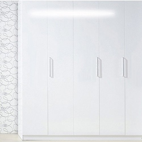 Auralum® PVC Klebefolie Dekofolie 0.61*5M Schränke Tapeten Möbelfolie Küchenfolie Selbstklebend für Küchenschränke Möbel Weiß - 6