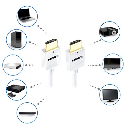 deleyCON 3m HDMI Kabel SLIM High Speed mit Ethernet (Neuster Standard) 3D 4K ULTRA HD SUPER flexibel - 7