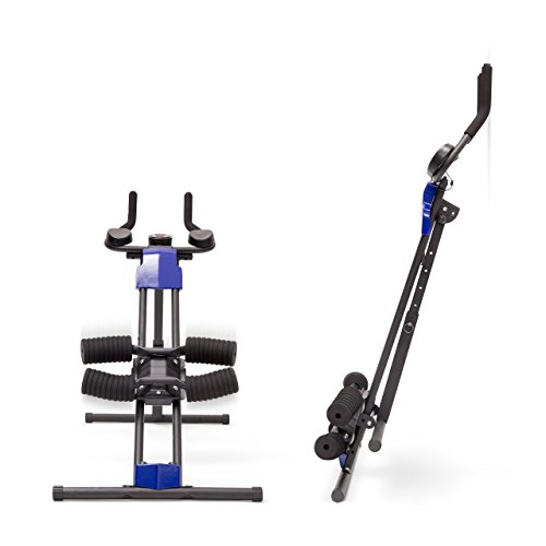Relaxdays Bauchtrainer klappbar, Trainingscomputer, Muskelaufbau Abdominal Heimtrainer für Zuhause, HBT 82 x 54 x 102 cm, schwarz - 4