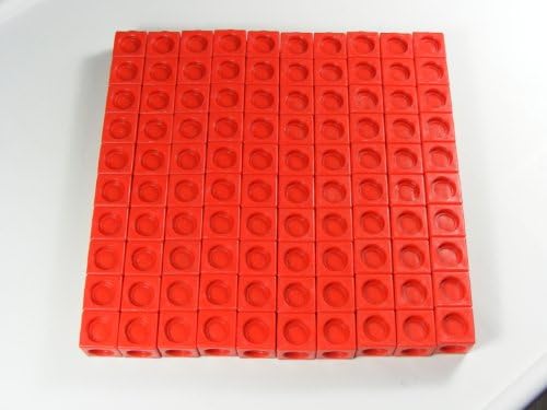 Set of 100 Multi-Link unifix cubes. (red) other colours available