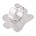 Mini Stainless Steel Nail Polish Color Mixing Palette Ring Finger Palette for Acrylic Colors DIY Nail Art Design Foot Shape