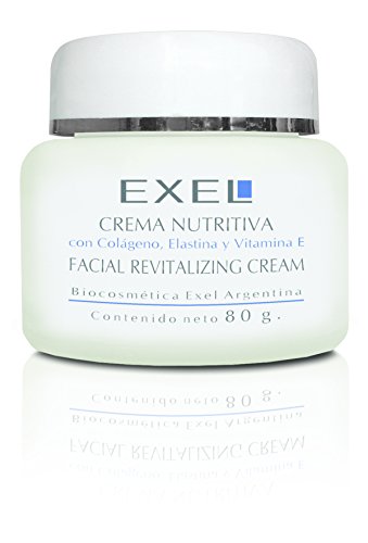 Exel - Crema Nutritiva con Colágeno, Elastina y Vitamina E, 80 gr