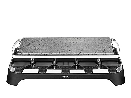 Tefal PR4578 Pierrade Raclette für 10 Personen mit abnehmbarer Grillplatte, 1350 W, schwarz / edelstahl - 3