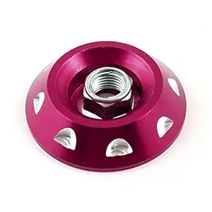 Ubersweet Imported Burgundy Modified Aluminum Alloy Rear-Wheel Screw Nut for Motorbike