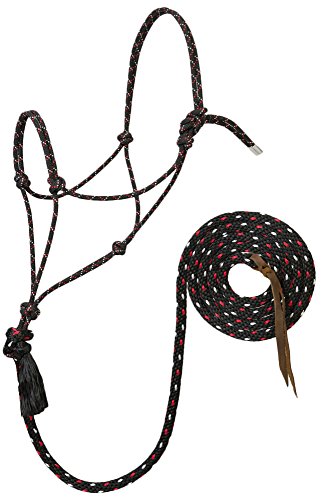 Weaver-Leather-Silvertip-95-Rope-Halter-with-10-Feet-Lead