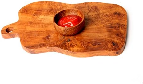 'Handmade Teak Wood Chopping Board/Serving Board/Cold Cuts Board Ulun Danu"