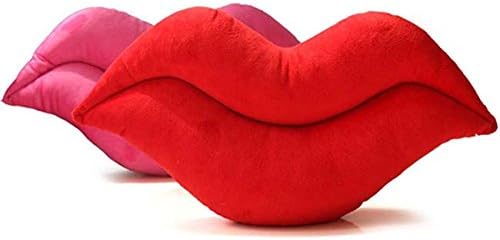 Glantop Soft Plush Cushion Bed Sofa Pillow Marilyn Monroe Sexy Red Lips For Decoration,Bedroom,Parlor, Office Siesta (52*26cm)