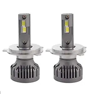 H4 led 2pcs Bulb Hi/Lo 20000LM 6000K 100 W LED Automotive Headlight Bulbs Auto Conversion Driving Lamp (Cool White) (H4)