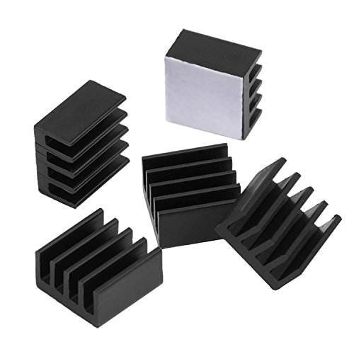 Disipador de Calor Aluminio Kit de Refrigeraci  n para Raspberry Pi 3  Pi 2  Pi Modelo B   Negro 10 Piezas