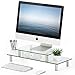 Produktbild FITUEYES Monitorständer Monitorerhöhung Bildschirmständer aus Glas für Monitor/Laptop/iMac/Fernsher Höhenverstellbar DT206002GC