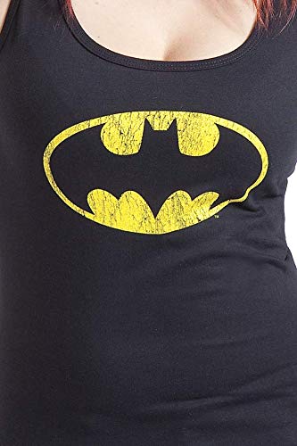 Batman-Vintage-Logo-Top-schwarz