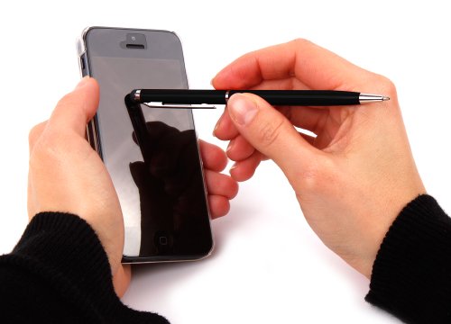 DuraGadget Touchscreen-Stylus für Apple iPad Pro 12,9” 2017 | Apple iPad Pro 10,5” 2017 | Apple iPad Pro 9,7” 2016 (A1673 | A1674 | A1675) | Apple iPad Pro 12,9” 2015 (A1584 | A1652) – Schwarz - 3