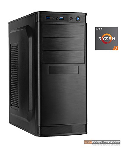 dercomputerladen Office Aufrüst PC System AMD, 7-1800X (Ryzen) 8x3,6 GHz, 32GB RAM, (ohne onBoard Grafik, eigenständige Grafikkarte notwendig)