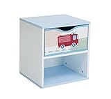 Worlds Apart 864986 Kinder-Nachttisch, Auto-Motiv, MDF, 36 x...