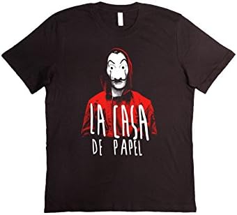 VILLAGESTORE Tshirt La casa di Carta (La casa de Papel) Netflix Serie TV Series (Verifica LA TUA Taglia Dalla SCHEDA) Unisex Fashion 100% Cotone