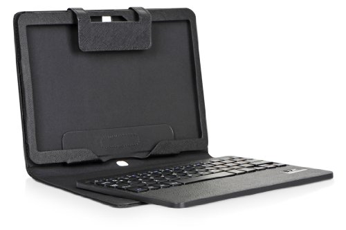 DONZO Tasche inkl. Bluetooth Tastatur (deutsches Tastaturlayout, QWERTZ) für Samsung Galaxy tab pro 10.1 T520 & T525 mit Standfunktion – schwarz - 7