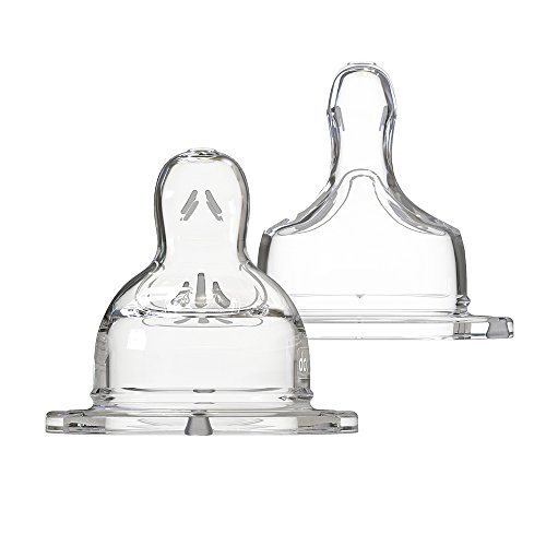 Dodie-Tétine Sensation plate col large 0-6 mois silicone débit 2