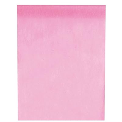 SANTEX 5696-5-30, Chemin de table en intissé 25 METRES, Rose