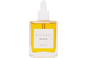 MASQMAI Rose Gold Oil, olio viso naturale al 100%, idrata e previene l'invecchiamento della pelle, per pelli secche e fasciate, 50 ml