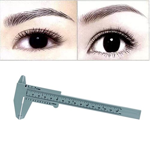Tefamore 1STK Microblading wiederverwendbare Make-up Augenbraue Guide Herrscher permanente Messwerkzeuge