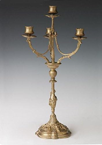 Brass candle holder crafts Home decoration candle holder decoration three-headed Lug candlesticks
