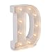 Produktbild Darice Metall Buchstabe Festzelt Light Up, weiß d weiß