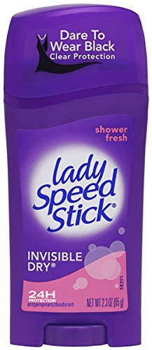 Lady Speed Stick Anti-Perspirant & Deodorant, Invisible Dry, Shower Fresh, 1.4 oz (39.6 g)